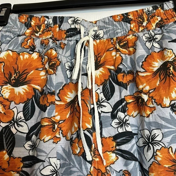 Urban Outfitters women’s gray floral tropical print jogger pants size small - Picture 4 of 11